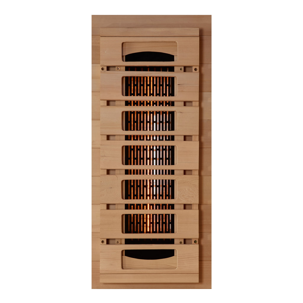 8000 Reserve Series Full Spectrum PureTech™ FAR Infrared Sauna Near Zero EMF Corner Unit with Himalayan Salt Bar