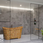 63 Inch Free Standing Cedar Wooden Bathtub ALFI Brand (AB1105)