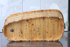 61 Inch Free Standing Cedar Wooden Bathtub with Tub Filler ALFI Brand (AB1136)