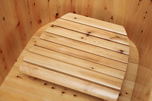 61 Inch Free Standing Cedar Wooden Bathtub with Tub Filler ALFI Brand (AB1136)