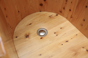 61 Inch Free Standing Cedar Wooden Bathtub with Tub Filler ALFI Brand (AB1136)
