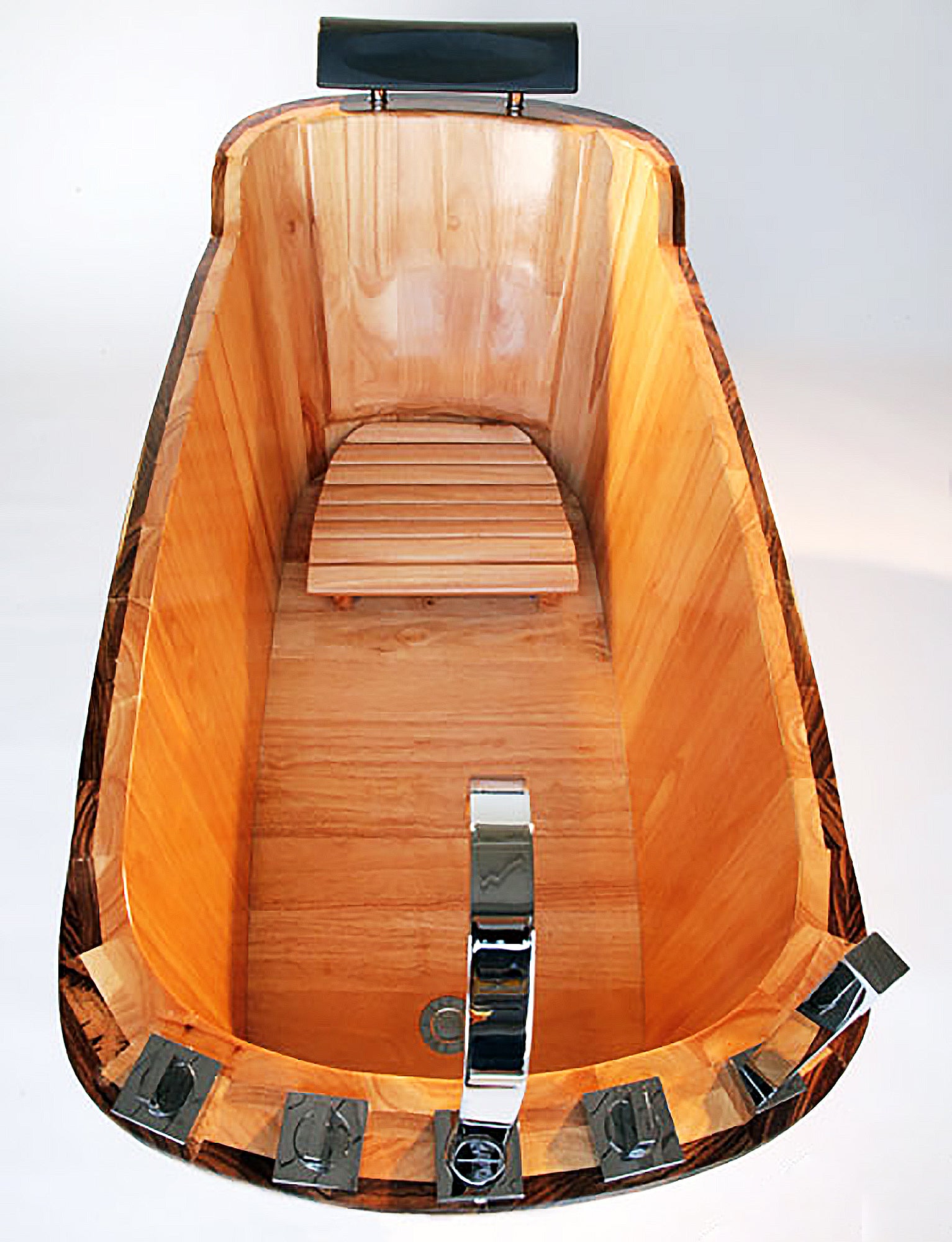 59 Inch Free Standing Wooden Bathtub with Tub Filler ALFI Brand (AB1148)