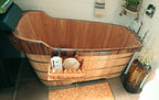 59 Inch Free Standing Wooden Bathtub with Tub Filler ALFI Brand (AB1148)