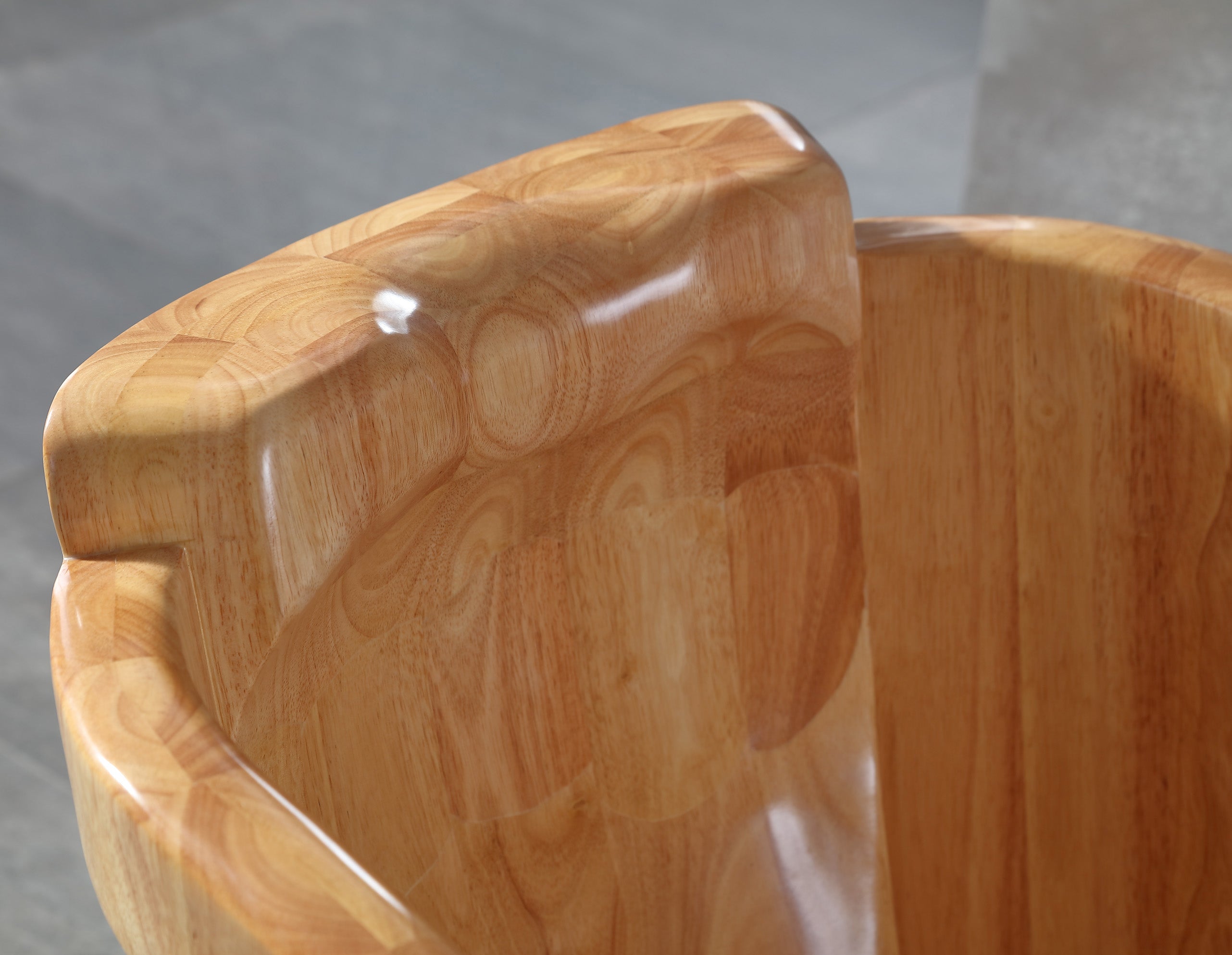 57 Inch Free Standing Wooden Soaking Bathtub with Headrest ALFI Brand (AB1187)