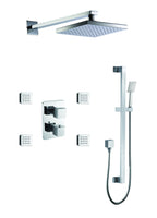 3 Way Thermostatic Shower Set with Body Sprays ALFI Brand (AB2287)