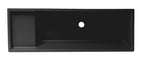 39 Inch Black Matte Above Mount Fireclay Bathroom Trough Sink ALFI Brand (AB39TRBM)