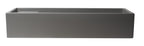 39 Inch Grey Matte Above Mount Fireclay Bathroom Trough Sink ALFI Brand (AB39TRGM)