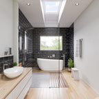 68 Inch White Oval Acrylic Free Standing Soaking Bathtub ALFI Brand (AB8826)