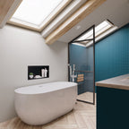 59 Inch White Oval Acrylic Free Standing Soaking Bathtub ALFI Brand (AB8838)