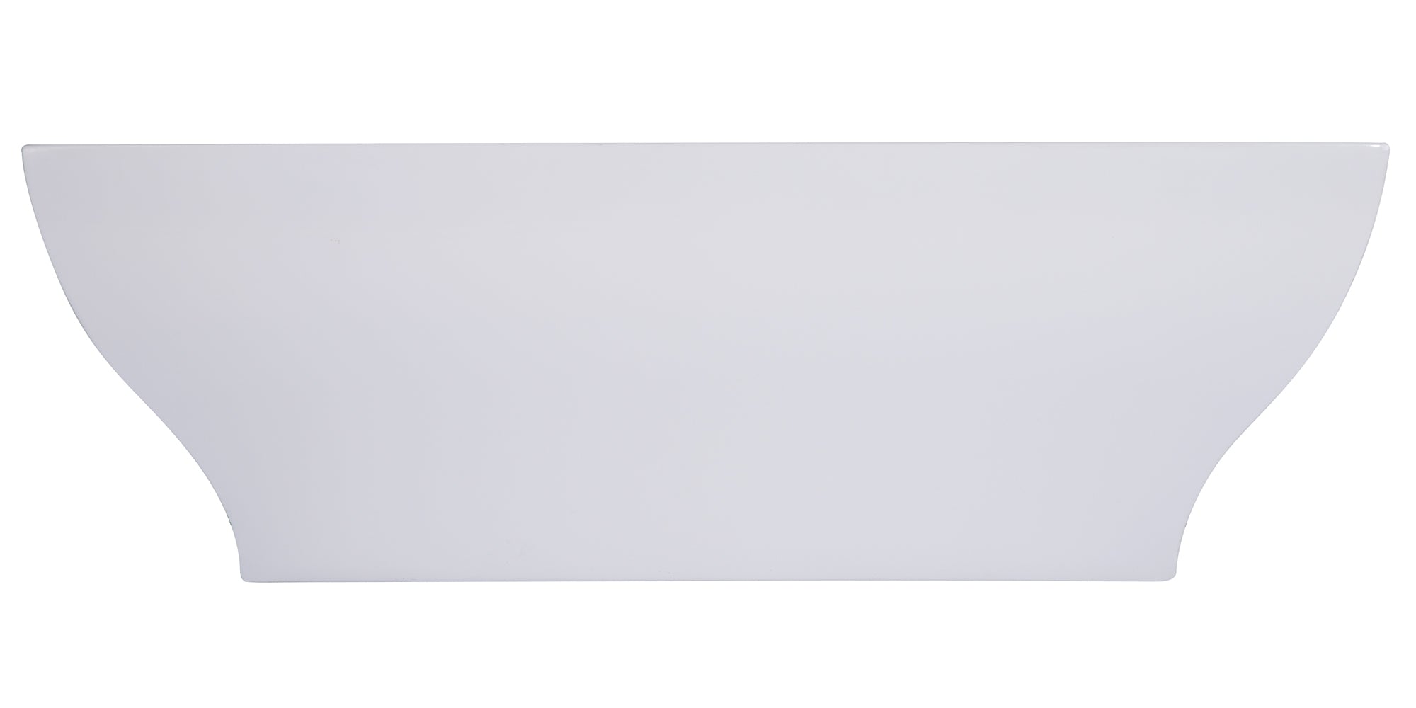 67 Inch White Rectangular Acrylic Free Standing Soaking Bathtub ALFI Brand (AB8840)