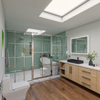 74 Inch White Solid Surface Smooth Resin Soaking Slipper Bathtub ALFI Brand (AB9915)