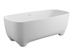 67 Inch White Matte Solid Surface Resin Bathtub ALFI Brand (AB9980)