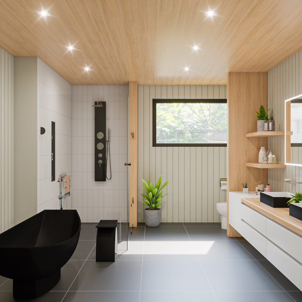 Black Matte 71 Inch Solid Surface Resin Free Standing Hammock Style Bathtub ALFI Brand (AB9991BM)