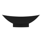 Black Matte 71 Inch Solid Surface Resin Free Standing Hammock Style Bathtub ALFI Brand (AB9991BM)