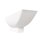 White Matte 71 Inch Solid Surface Resin Free Standing Hammock Style Bathtub ALFI Brand (AB9991)