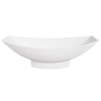 White Matte 71 Inch Solid Surface Resin Free Standing Hammock Style Bathtub ALFI Brand (AB9991)