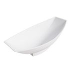 White Matte 71 Inch Solid Surface Resin Free Standing Hammock Style Bathtub ALFI Brand (AB9991)
