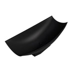 Black Matte 71 Inch Solid Surface Resin Free Standing Hammock Style Bathtub ALFI Brand (AB9992BM)