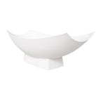 White Matte 71 Inch Solid Surface Resin Free Standing Hammock Style Bathtub ALFI Brand (AB9992)