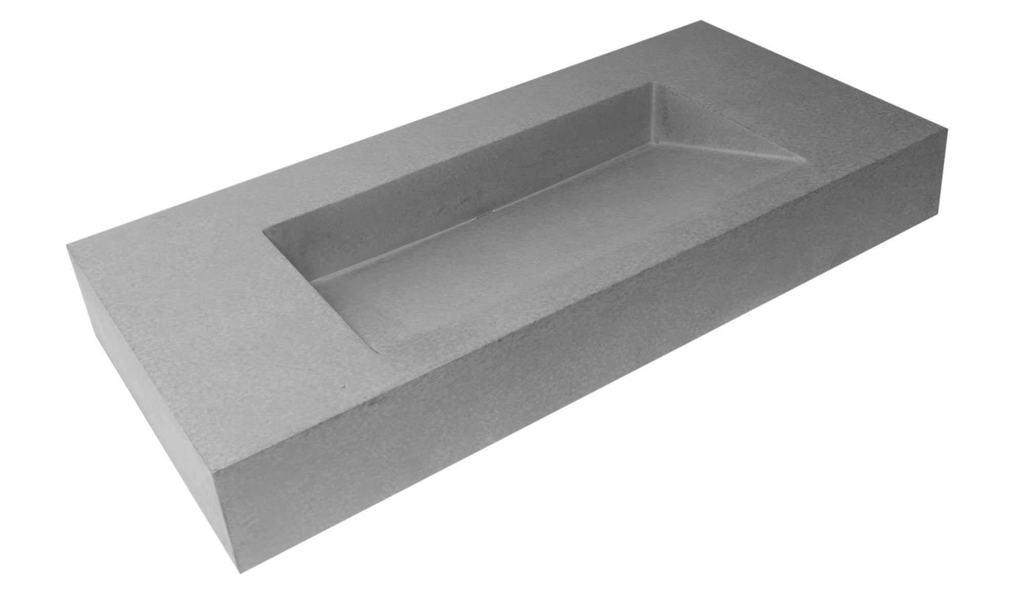 40 Inch Solid Concrete Rectangular Countertop Sink ALFI Brand (ABCO40R)