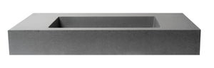 40 Inch Solid Concrete Rectangular Countertop Sink ALFI Brand (ABCO40R)