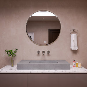 48 Inch Solid Concrete Rectangular Countertop Sink ALFI Brand (ABCO48R)