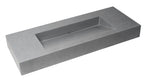 48 Inch Solid Concrete Rectangular Countertop Sink ALFI Brand (ABCO48R)