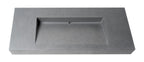 48 Inch Solid Concrete Rectangular Countertop Sink ALFI Brand (ABCO48R)