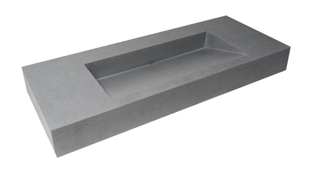 48 Inch Solid Concrete Rectangular Countertop Sink ALFI Brand (ABCO48R)