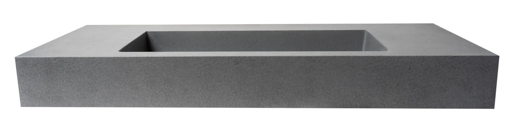 48 Inch Solid Concrete Rectangular Countertop Sink ALFI Brand (ABCO48R)