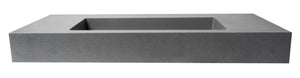48 Inch Solid Concrete Rectangular Countertop Sink ALFI Brand (ABCO48R)
