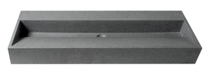 48 Inch Solid Concrete Gray Matte Trough Sink for the Bathroom ALFI Brand (ABCO48TR)