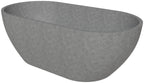 59" Solid Concrete Oval Freestanding Bathtub ALFI Brand (ABCO59TUB)