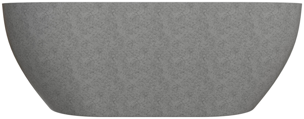 59" Solid Concrete Oval Freestanding Bathtub ALFI Brand (ABCO59TUB)