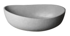 63 Inch Solid Concrete Gray Matte Oval Bathtub ALFI Brand (ABCO63TUB)