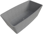 71 Inch Solid Concrete Rectangular Freestanding Bathtub ALFI Brand (ABCO71TUB)