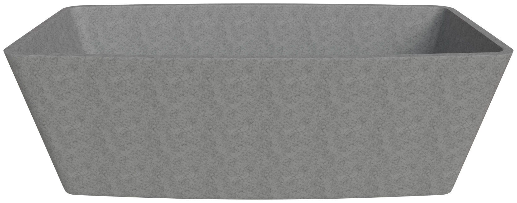 71 Inch Solid Concrete Rectangular Freestanding Bathtub ALFI Brand (ABCO71TUB)