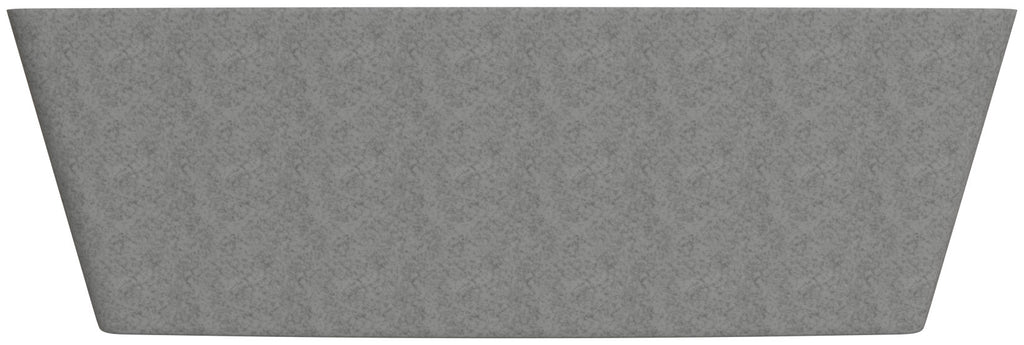 71 Inch Solid Concrete Rectangular Freestanding Bathtub ALFI Brand (ABCO71TUB)