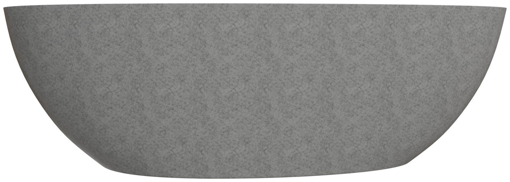 72 Inch Solid Concrete Tear Drop Freestanding Bathtub ALFI Brand (ABCO72TUB)