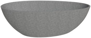 72 Inch Solid Concrete Tear Drop Freestanding Bathtub ALFI Brand (ABCO72TUB)