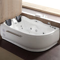 6 ft Right Corner Acrylic White Whirlpool Bathtub for Two EAGO (AM124ETL-R)
