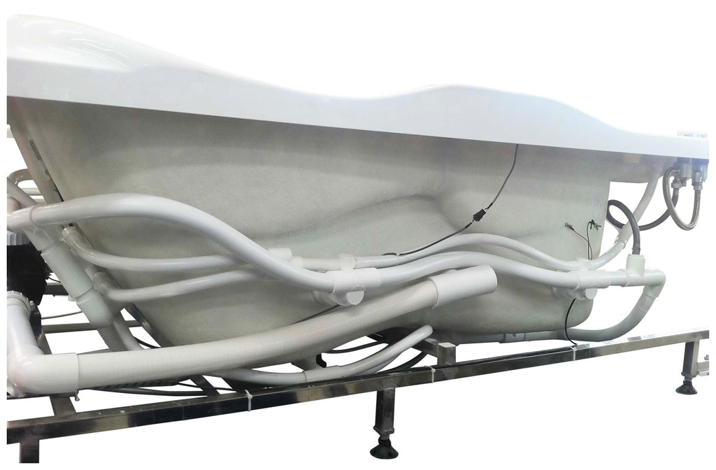 6 ft Right Corner Acrylic White Whirlpool Bathtub for Two EAGO (AM124ETL-R)