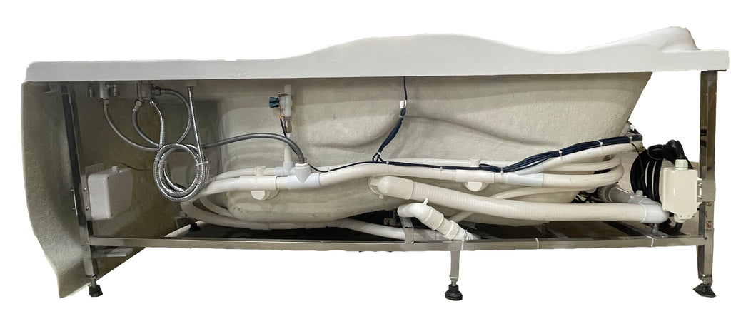 6 ft Right Corner Acrylic White Whirlpool Bathtub for Two EAGO (AM124ETL-R)