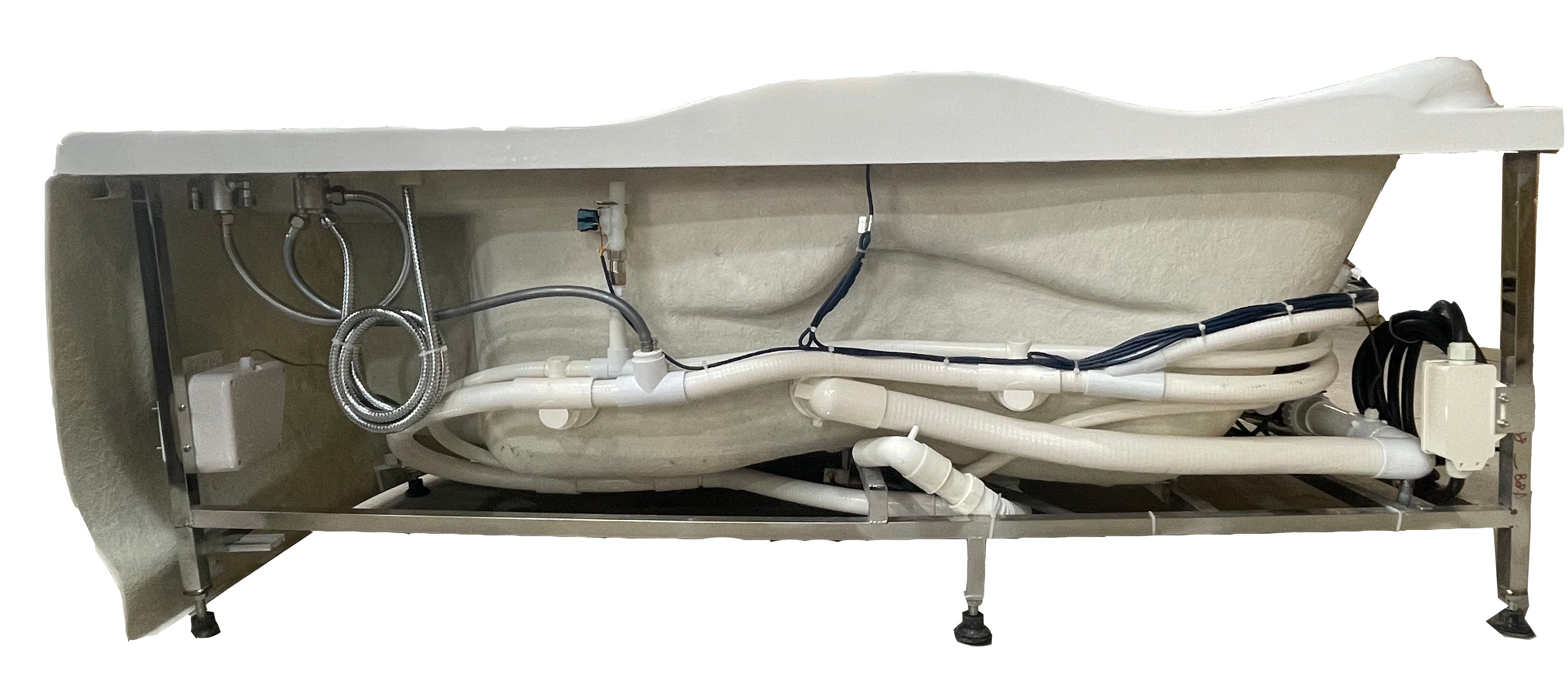 6 ft Right Corner Acrylic White Whirlpool Bathtub for Two EAGO (AM124ETL-R)