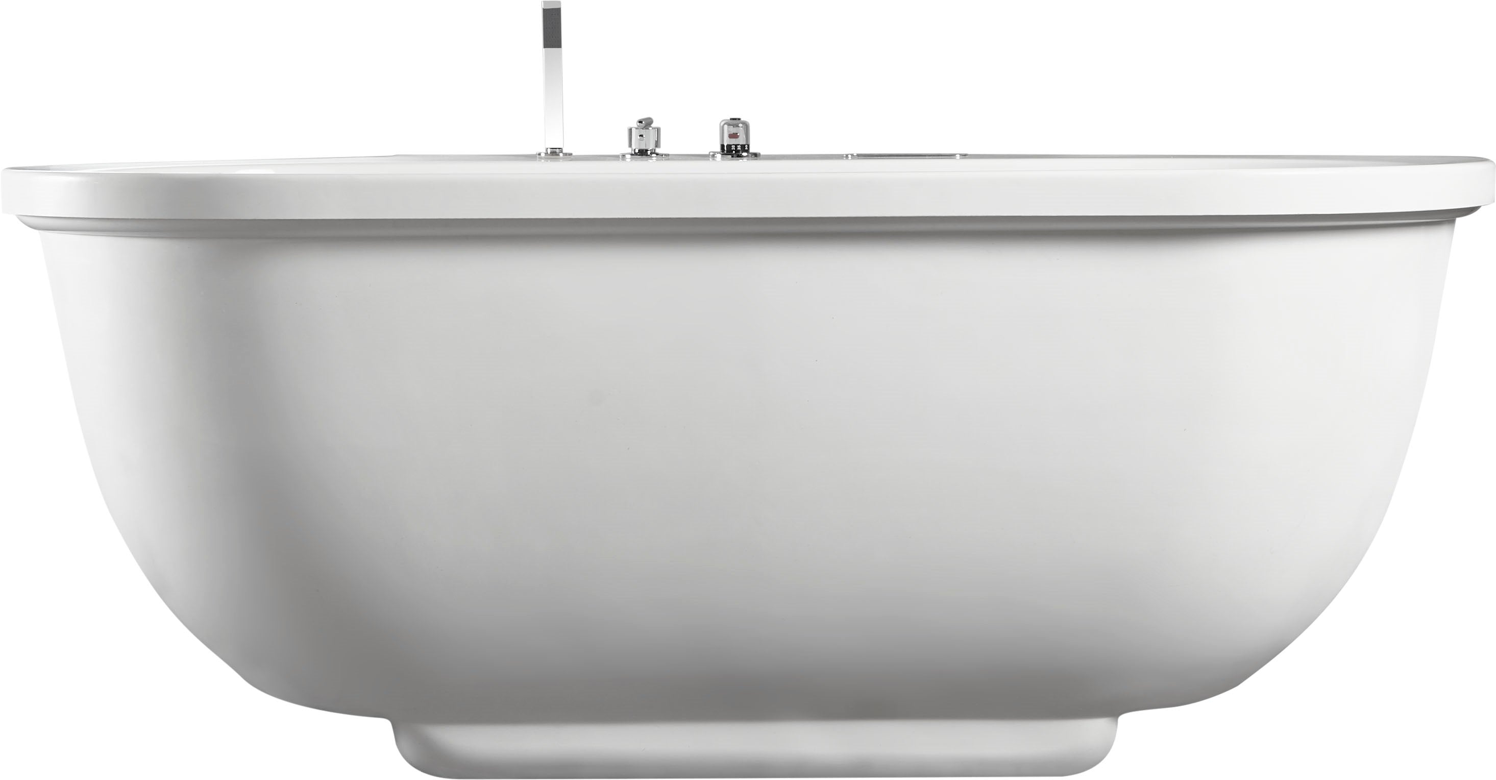 6 ft Acrylic White Whirlpool Bathtub With Fixtures EAGO (AM128ETL)
