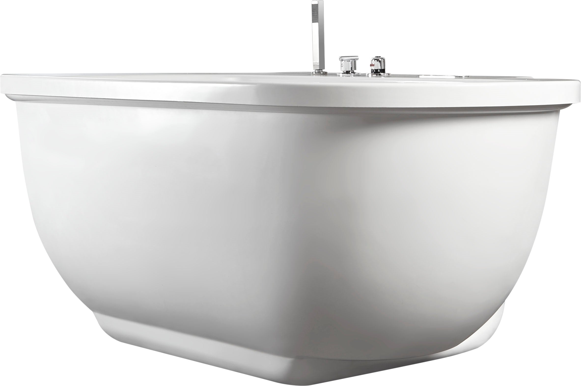 6 ft Acrylic White Whirlpool Bathtub With Fixtures EAGO (AM128ETL)