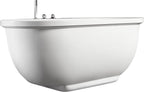 6 ft Acrylic White Whirlpool Bathtub With Fixtures EAGO (AM128ETL)