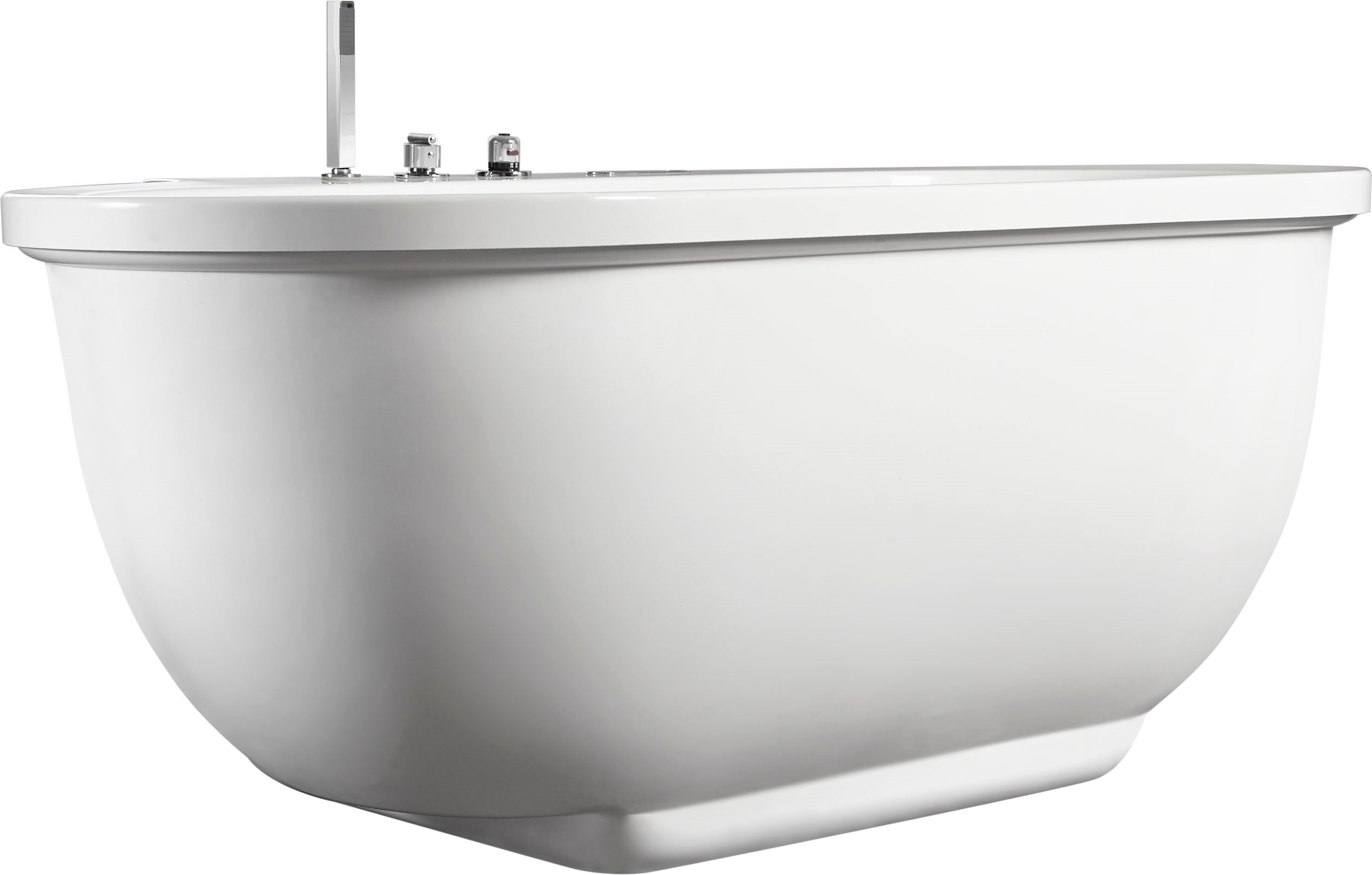 6 ft Acrylic White Whirlpool Bathtub With Fixtures EAGO (AM128ETL)