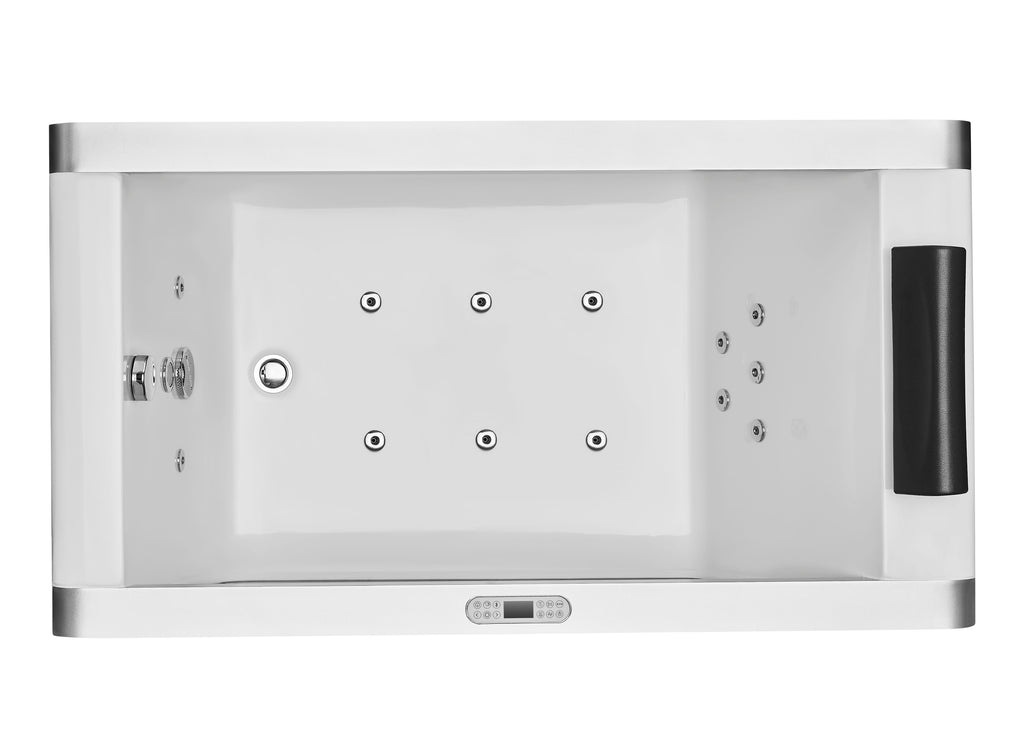 5 ft Clear Rectangular Acrylic Whirlpool Bathtub EAGO (AM152ETL-5)