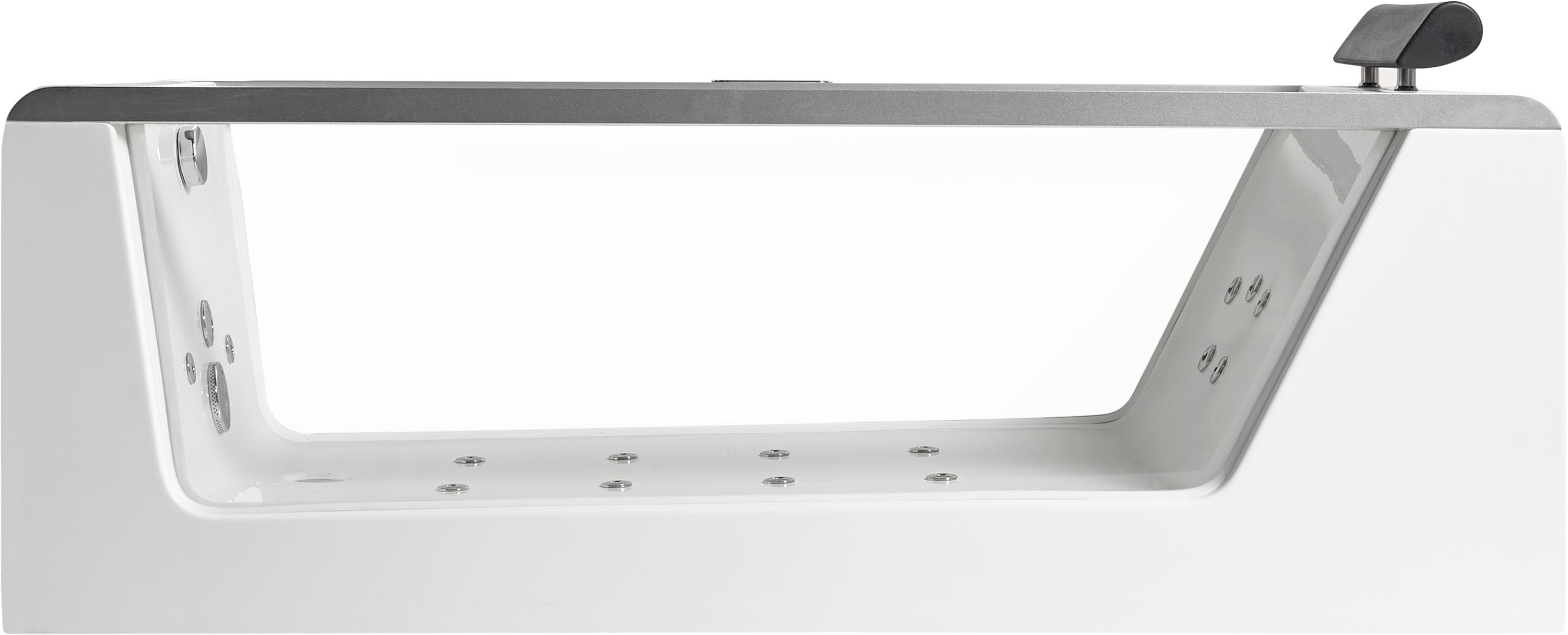 6 ft Clear Rectangular Acrylic Whirlpool Bathtub EAGO (AM152ETL-6)